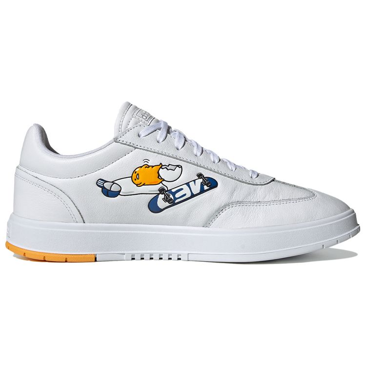 Adidas Neo Gradas Gudetama Модные слипоны Нескользящие Прочные Легкие Низкие кеды для скейтбординга Унисекс Кеды для скейтбординга Белый Синий FY2954