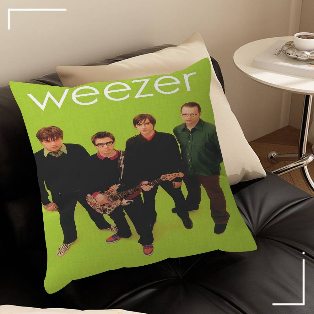 Музыкальная группа Weezer 4545см Наволочка Декоративная Наволочка для Подушки Домашняя Наволочка Для Подушки на Диван