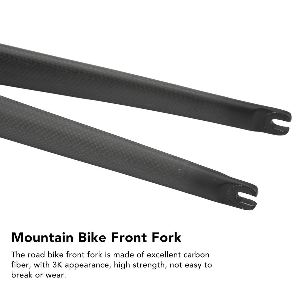 700C Road Bike Front Fork Carbon Fiber Straight Tube Front Suspension Quick Release Road Cruiser Bike Fork - C-Brake Fork, (Matte)