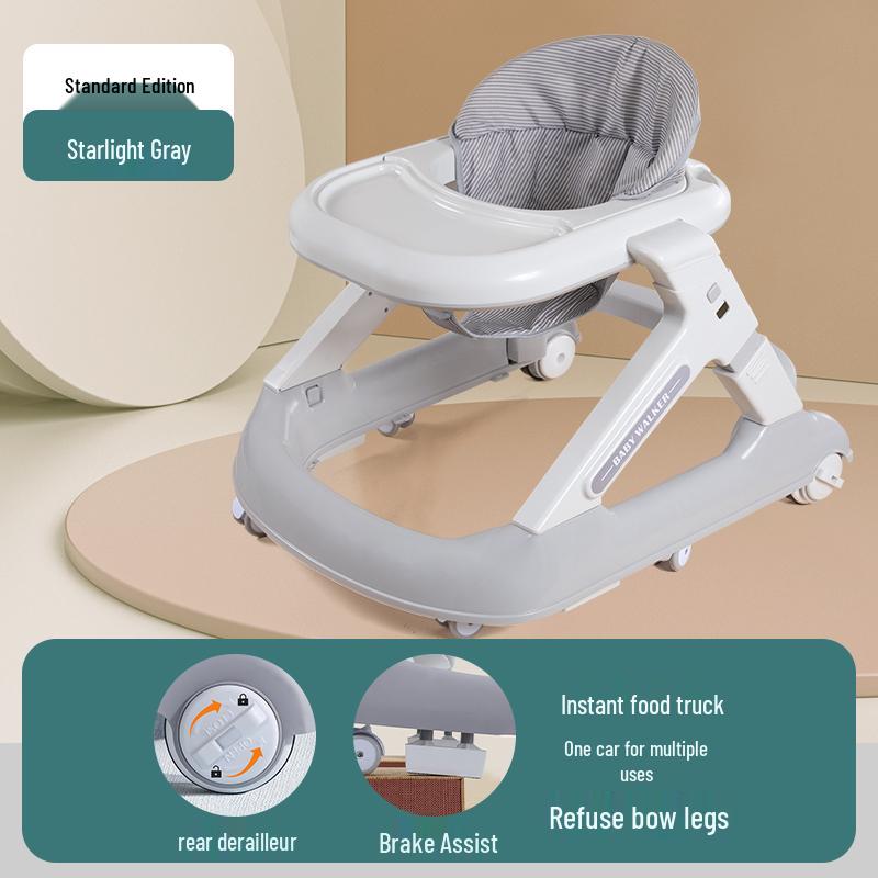 Многофункциональные ходунки-коляска с защитой от опрокидывания для мальчиков и девочек