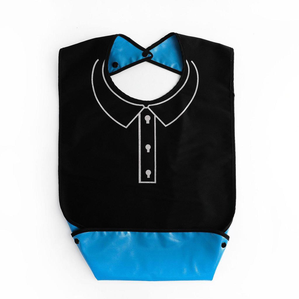 Водонепроницаемый клетчатый нагрудник для взрослых - герметичный, очень большой, устойчивый к пятнам, для столовой для пожилых людей