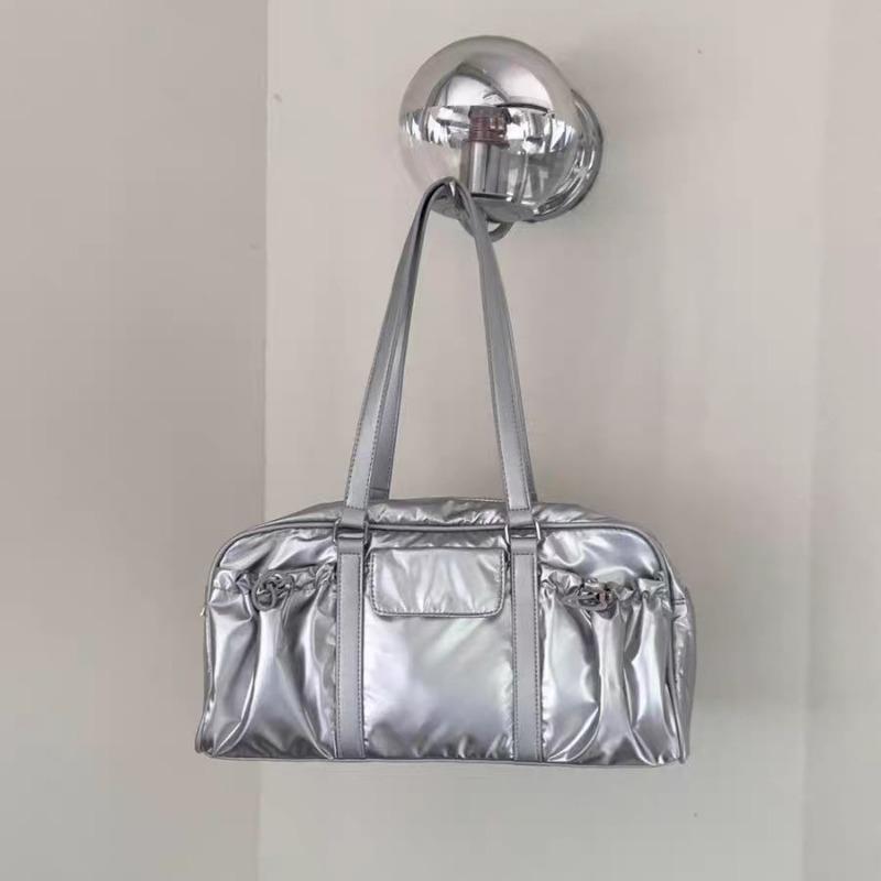 Универсальная сумка-сумка в студенческом стиле, модная вместительная сумка для боулинга, сумка-тоут на одно плечо