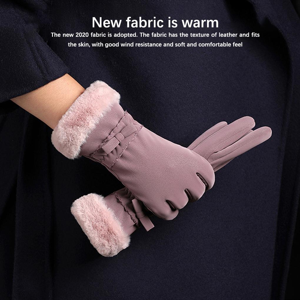 Зимние перчатки, сохраняющие тепло, красивая девушка, чехол для рук, сенсорный экран, велосипедные женские перчатки, аксессуары для одежды, женские грелки для рук