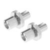 A ABSOPRO Motorcycle Brake Lever Ballet Adjuster Screw M10 Motorcycle Brake Adjustment Screw Silver Tone 2pcs