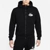 Nike Sportswear Swoosh League Fleece-Lined Zip Hoodie Jacket Men Outerwear Black DM5341-010