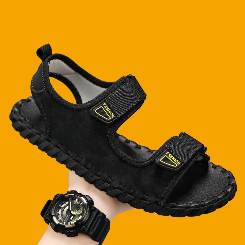 Модные и дышащие мужские сандалии, нескользящие мужские туфли, высококачественные пляжные сандалии, мужская летняя обувь для комфортной ходьбы на открытом воздухе