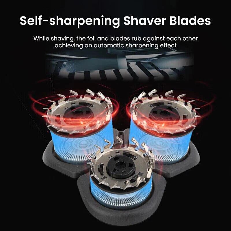 Philips Электробритва серии 4000 Flex 3-бритвенная головка для сухого и влажного бритья Мужская электрическая бритва Моющаяся светодиодный индикатор Быстрая зарядка 5 минут
