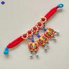 Children's Bracelet Chinese Style Dance Performance Accessories Lucky Bracelet Rope Chinese Ethnic Style Handmade Cloth Art