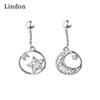 Lindon Copper Alloy Zircon Earrings Drop Earrings For Women Wedding Party Gifts