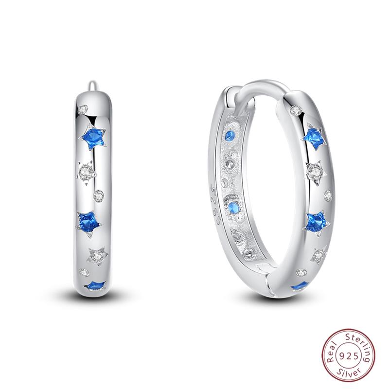 Серьги-кольца из серебра 925 пробы, минималистичные, золотые, круглые, модные, с застежкой-пряжкой с цирконием, свадебные украшения, подарок для женщин