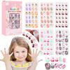 120Pcs/Set Cute False Nails Full Cover Nail Tips for Children DIY Nail Art Kids Gift