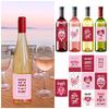 Valentine's Day Wine Bottle Sticker Wine Label Sticker Waterproof