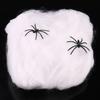 Halloween Spider Cotton Bar KTV Decoration Supplies Ghost Festival Scene Decoration Props Spider Web Spider Silk