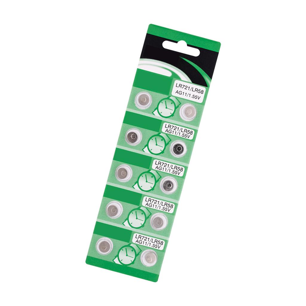 10/20 шт. батарейки AG11 LR721 таблеточного типа, долговечный источник питания для маломощных устройств, таких как игрушки и пульты дистанционного управления