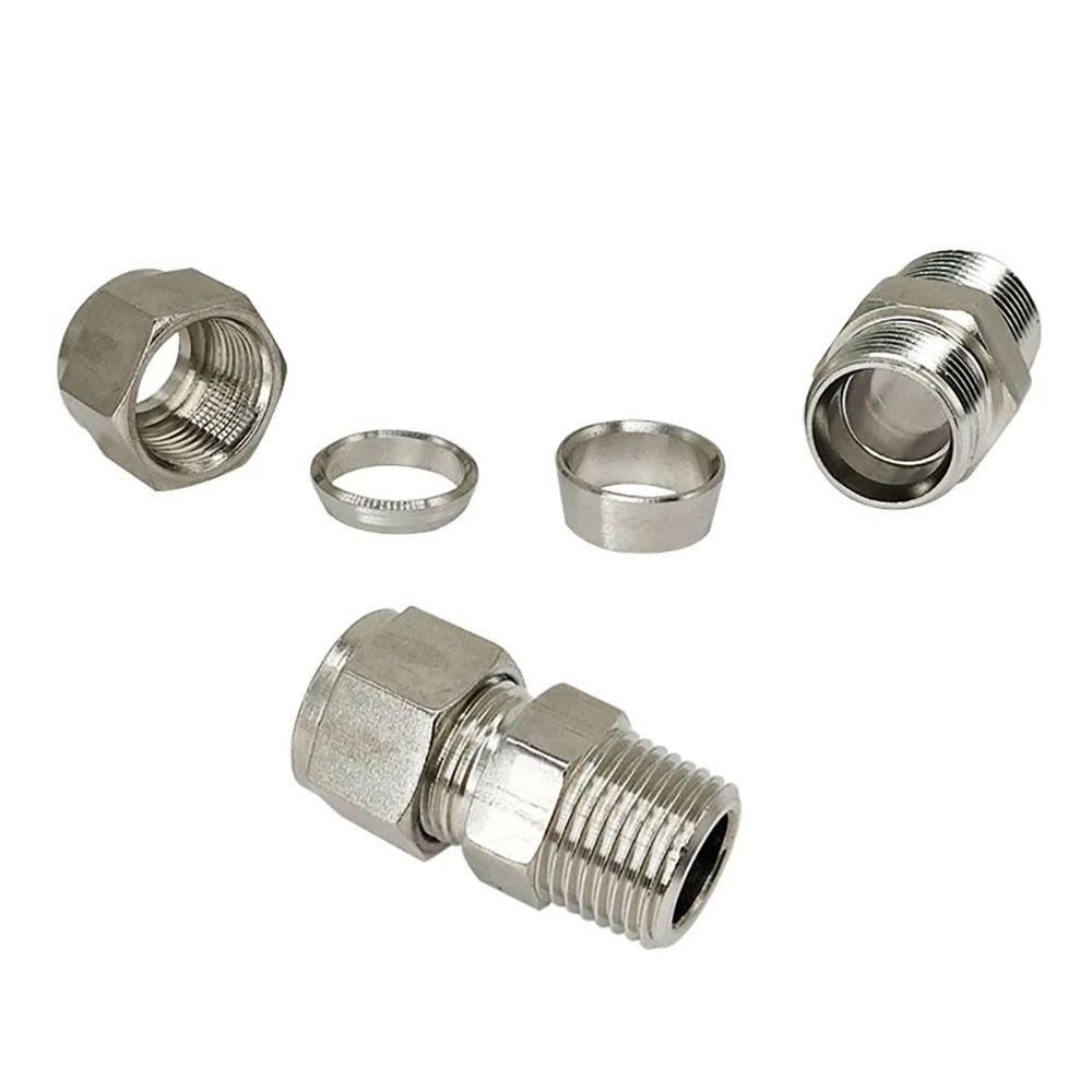 1 шт. Трубный соединитель из нержавеющей стали 304 Метрический фитинг ZG для масла, воды, газа