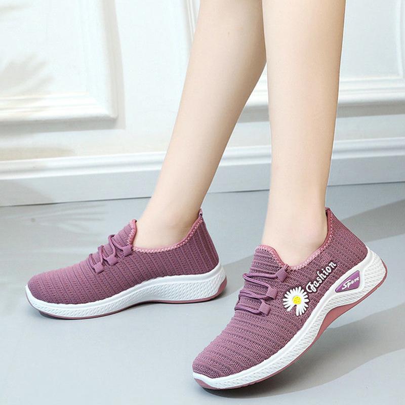 Модная женская спортивная обувь в Корейском стиле, повседневная обувь на плоской подошве, весенняя обувь для студентов, сетчатая обувь