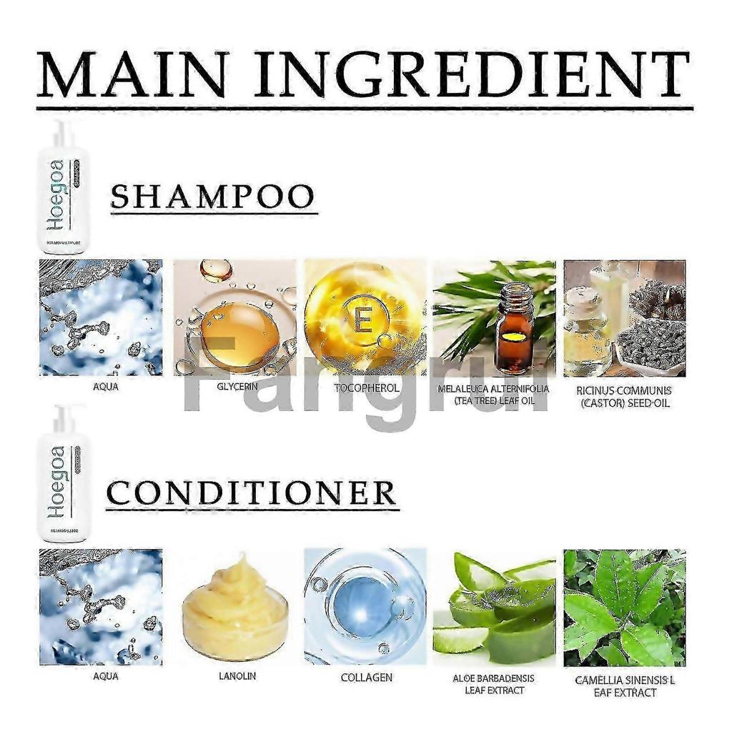 For Revitalize Hair With Tea Tree Shampoo Conditioner Set Deep Clean Nourish Shine