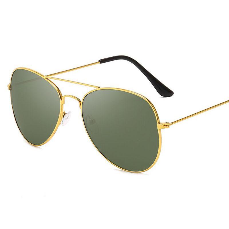 Винтажные солнцезащитные очки оверсайз с зеркальными линзами для женщин и мужчин с металлической оправой