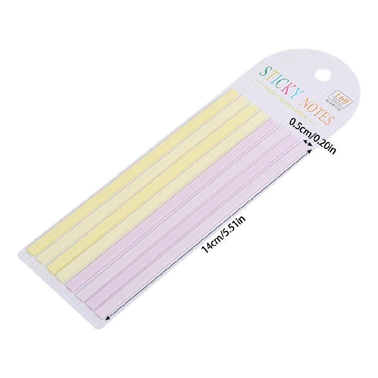 Long Strips Stick Tabs for Notebooks, Writable and Repositionable Stick Index Tabs Book Tabs Flags Adhesive Page Markers