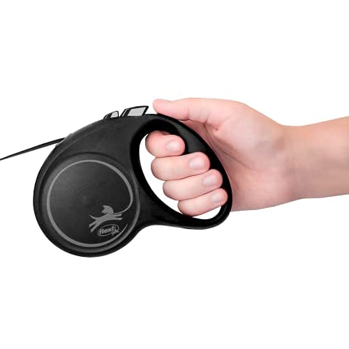 Гибкая черная дизайнерская лента, средняя (Менее 25 кг), 5 м, Серебристый [Поводок для собаки]