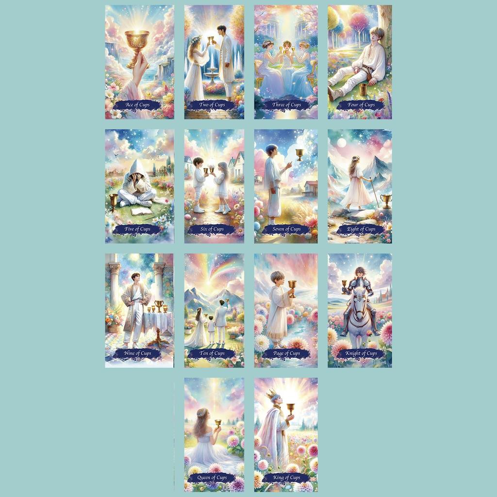 [Officially Imported, Limited Quantity] Flowers and Sparkles Tarot Card Aurora Flower Tarot [Tarot]