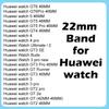 1:1 Original Silicone Strap For Huawei Watch Ultimate 2 Band For GT6 GT5 GT4 GT3 Pro 46mm Two Tones Bracelet 22mm Watchbands
