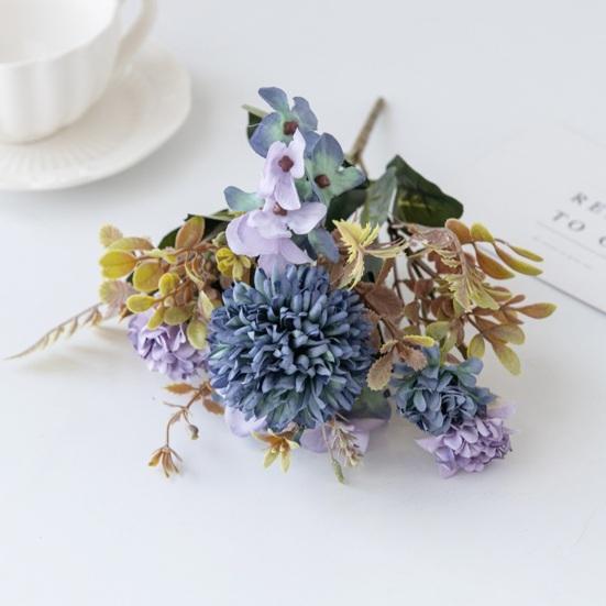 Имитация цветка без полива, декоративная прозрачная текстура, практичная цветочная композиция «сделай сам», художественная имитация цветка гортензии, домашний декор