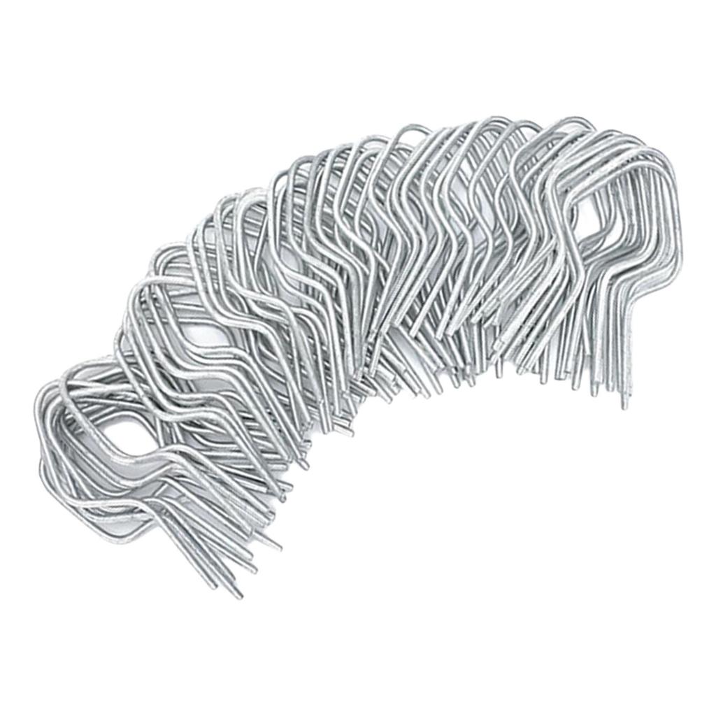 100Pieces Multipurpose 11 Gauge Metal Chain Link Fence Tie Twists Accessory for Sturdy Farm and Garden Daily Casual Use