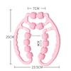 12-колесный кольцевой зажим, тренажер для ног, мышц ног, фитнеса, талии, устройство для красоты ног, массажный ролик для йоги, ролик для расслабления мышц