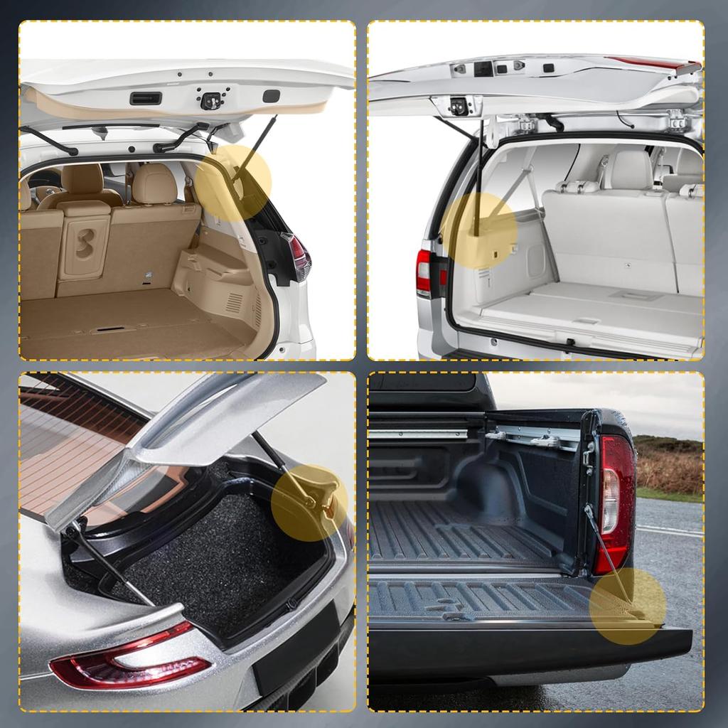 DZ43203 Trunk Lift Supports Struts Shocks for Ford F-150 1999-2004,for Ford F-350 Super Duty 1999-2016,Rear Left/right Tailgate Lift Supports Pack of