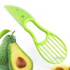 3-in-1 Avocado Slicer Shea Corer Butter Fruit Peeler Cutter Pulp Separator Plastic Knife Kitchen Vegetable Tools Home Accessory Kitchen Accessories