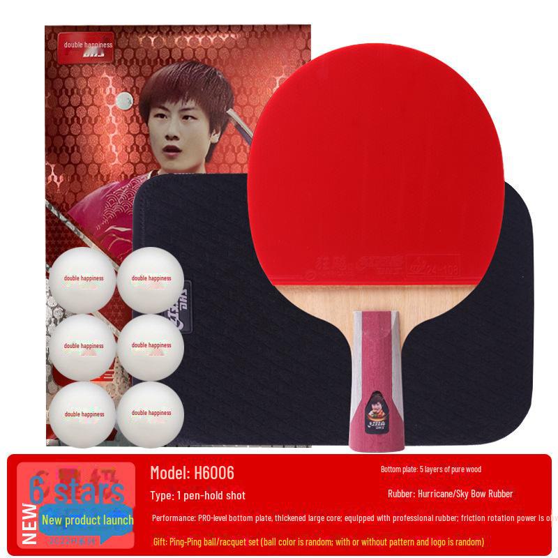 DHS Table Tennis Racket - Beginner To Pro Level, Horizontal & Vertical Orientation