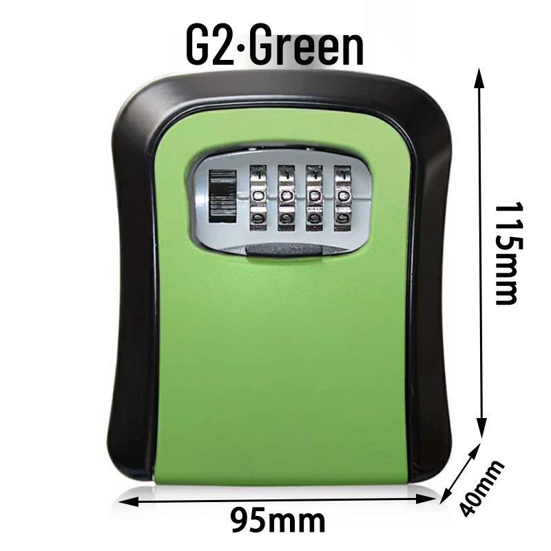 Temporary Key Storage Box for Construction Sites and Dorms with Anti-Theft Lock and Peephole