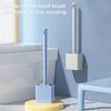 Щетка с держателем для хранения, длинная ручка, двухслойный дизайн, настенный компактный очиститель для унитаза, щетка для чистки