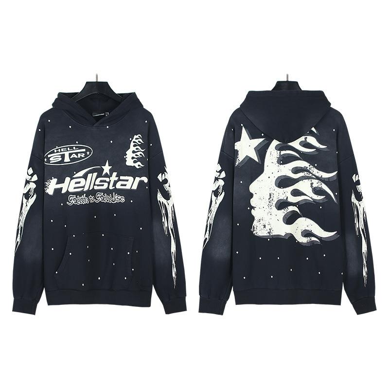 Новый бренд ellstar tide, уличный стиль, вода для стирки, старое худи, мужской и женский свитер для пар