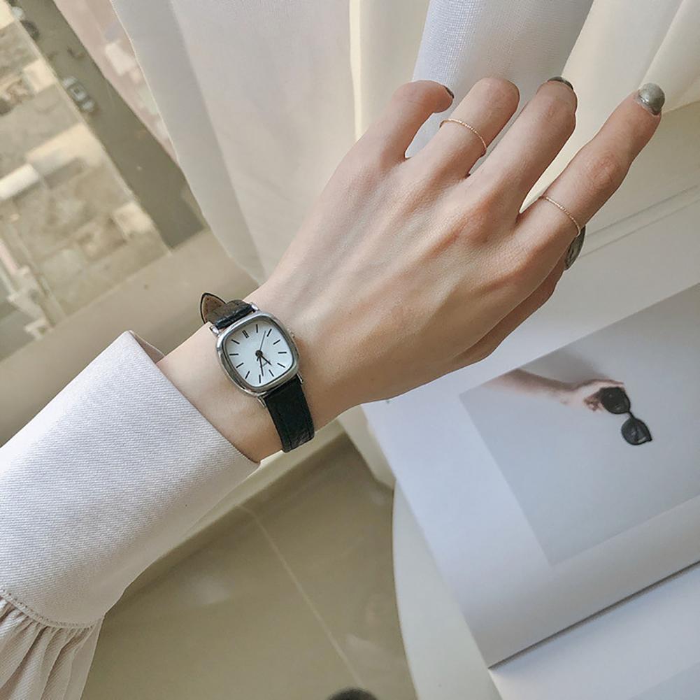 Women Quartz Watch Ladies Watch Vintage Square Dial Faux Leather Strap Lady Quartz Wrist Watch Casual Clock Wristwatches