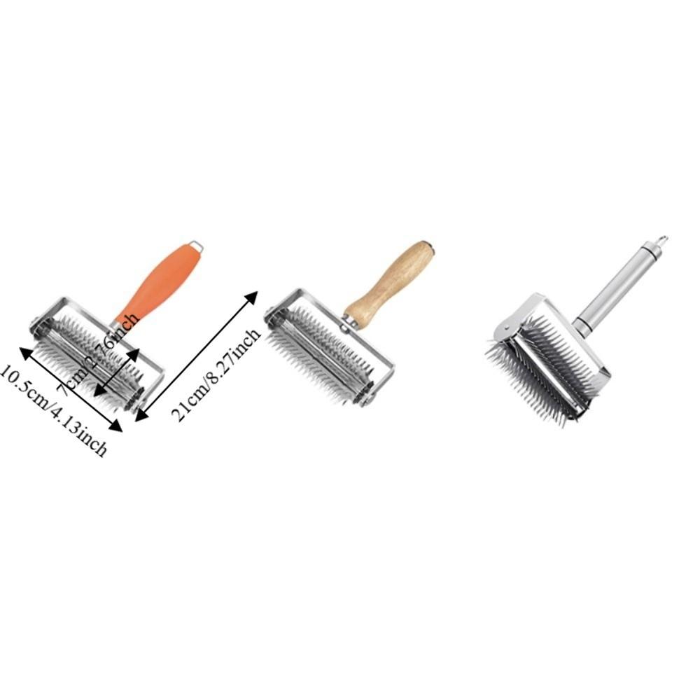 Stainless Steel Pizza Roller Puncher Effort-saving Berry Crusher Pizza Profile Puncher Dough