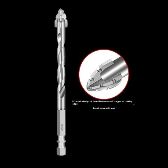 Набор из 1/4 сверл, высокопрочные, нержавеющие, многофункциональные, износостойкие, с четырьмя канавками, пилообразные эксцентриковые сверла