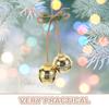 2Pcs Metal Jingle Bells Vintage Golden Decorative Hanging Bell Rustic Xmas Decoration Door Window Wall Ornament Holiday Party