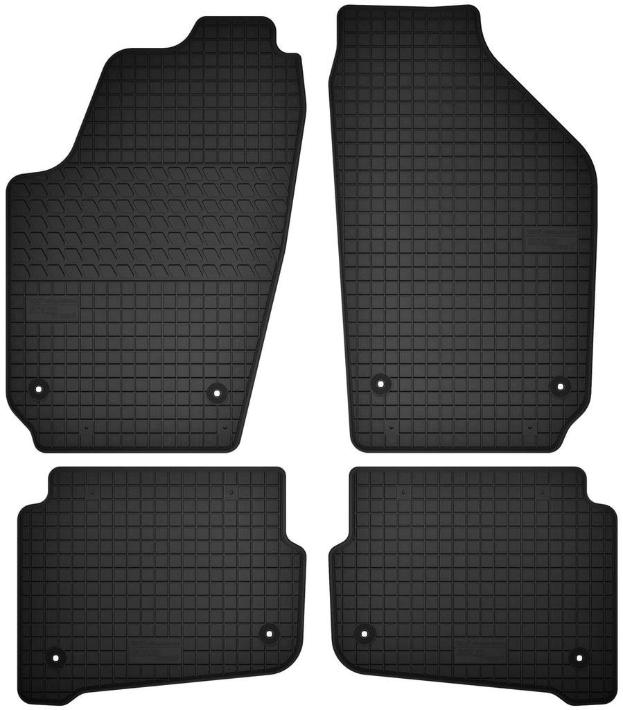 Set of rubber mats for: Seat Ibiza III 6L hatchback (from 2002 to 2008)