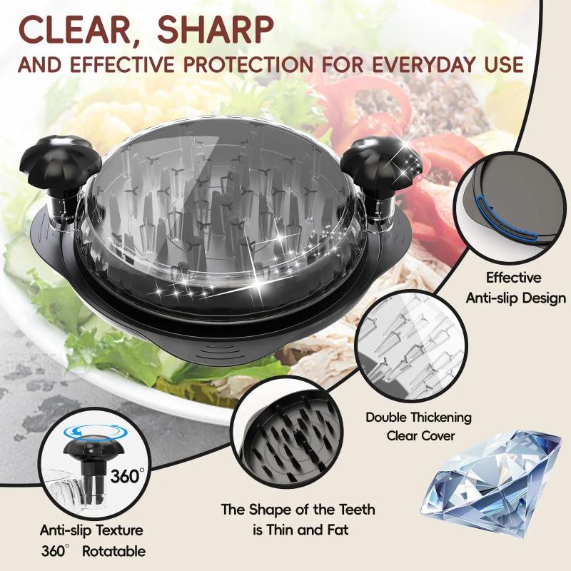 Инструмент для измельчения курицы, видимый измельчитель мяса Twist Chopper, мясорубка для курицы с противоскользящей полосой, подходит для говядины и курицы