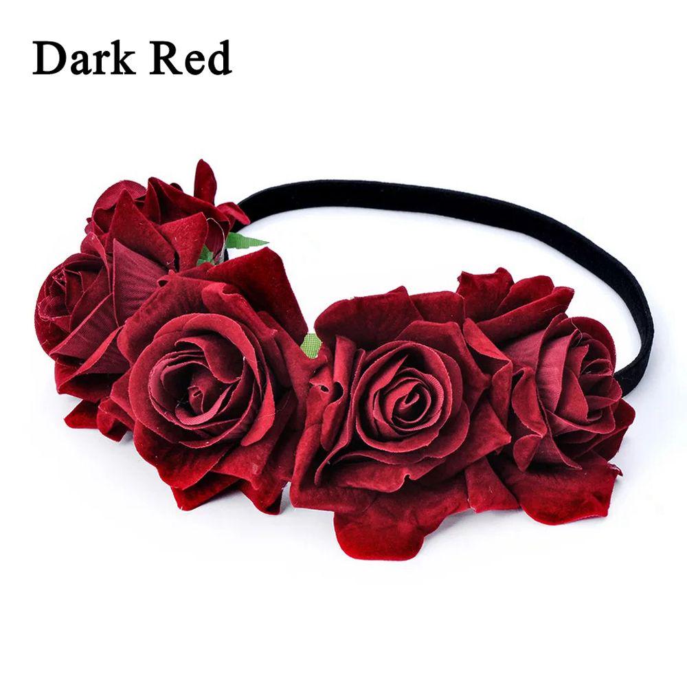 Hair Accessories Hair Wreaths Wedding Headwear Floral Crown Rose Flower Headbands Hair Garland