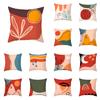Nordic Abstract Geometric Plant Leaf Print Pattern Cushion Cover Home Living Room Sofa Decoration Square Pillow Pillow Cover