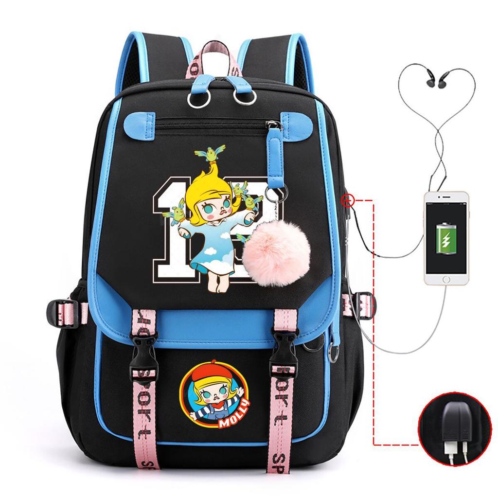 Принт модный школьный рюкзак колледж стиль средняя школа старшеклассники большая вместимость