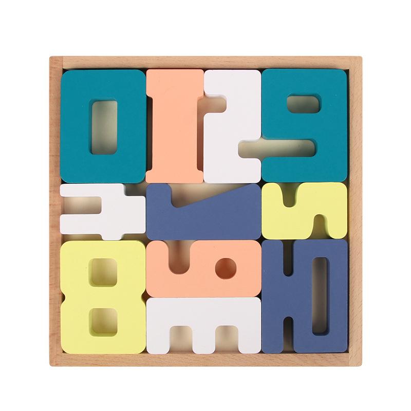Children's Puzzle Creative Wooden Three-dimensional Puzzle Tetris Three-dimensional Animal Puzzle Puzzle Board Building Block Toy