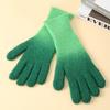 Gradient Color Touch Screen Mitten Cold-Proof Thicken Warm Gloves Winter Knitted Gloves  Riding