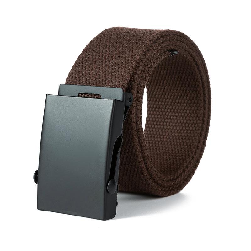 Новый высококачественный холщовый нейлоновый плетеный ремень для мужчин, джинсовые ремни с металлическим роликом, роскошная автоматическая пряжка на талии, спорт на открытом воздухе