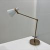 Table Lamp Swing Arm Adjustable Desk Lamps White Shade And Raw Brass Table Lamp Décor