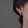 2024 Light Luxury 925 Silver Hoop Earrings: Polished High-End Niche Design for Women