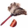 Anti-static Ostrich Feather Fur Brush Duster Dust Cleaning Tool Wooden Handle